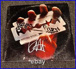 Rob Halford JUDAS PRIEST Signed Autographed BRITISH STEEL Vinyl Album