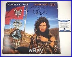 Robert Plant Led Zeppelin Signed Autographed Now And Zen Vinyl Album Beckett COA