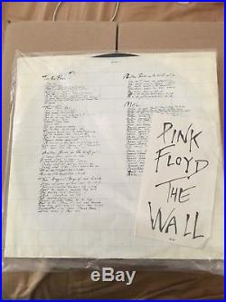 Roger Waters Signed The Wall Vinyl Album Autographed