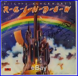 Ronnie James DIO Rainbow JSA Signed Autograph Record Album Vinyl LP