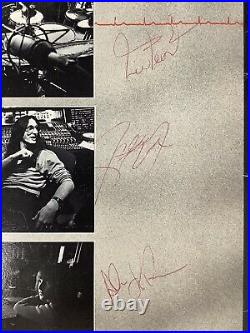 Rush Signed Vinyl Album Permanent Waves Neil Peart Geddy Lee A Lifeson Auto JSA