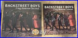SIGNED A Backstreet Boys Very Christmas Red Vinyl Autograph 11x11 Album Card #2