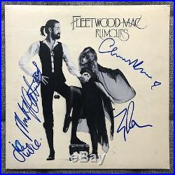 SIGNED! Fleetwood Mac Rumours autograph album vinyl LP McVie Buckingham