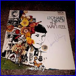 SIGNED Leonard Nimoy The Way I Feel Vinyl LP Album Star Trek Spock AUTOGRAPED