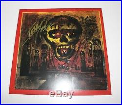 SLAYER KERRY KING SIGNED'SEASONS IN THE ABYSS' VINYL ALBUM RECORD LP withCOA 1990