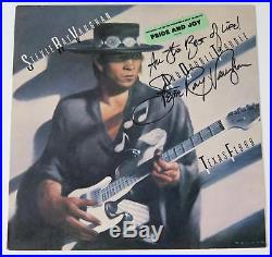 STEVIE RAY VAUGHAN Signed Autograph Texas Flood Album Vinyl Record LP