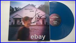 Sam Barber Signed Blue Aqua Vinyl Album'Restless Mind Authentic Autographed