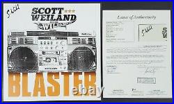 Scott Weiland Signed Blaster Lp Vinyl Album Jsa Loa Stone Temple Pilots