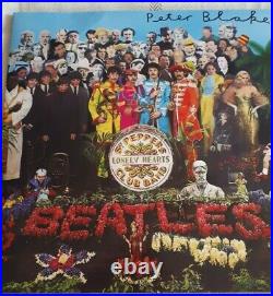 Sgt. Pepper The Beatles New Vinyl Album Signed By Artist Sir Peter Blake V. Rare
