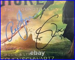Signed Ariana Grande Cynthia Erivo Jon Chu Goldblum Wicked Vinyl Record Album LP