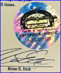 Signed/Autographed Bob Dylan Nashville Skyline Vinyl Record Album