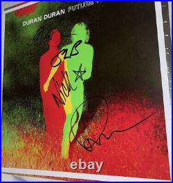 Signed Duran Duran Simon Le Bon Autographed LP Vinyl Album Future Past + Sleeve