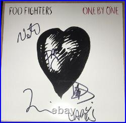 Signed Foo Fighters One By One Album Vinyl Full Band Dave Grohl Rare Authentic