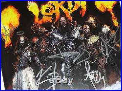 Signed Lordi Autographed Arockalypse Double Lp Album Cover Blue Vinyl All 5 Nice