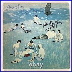 Sir Elton John Signed Autograph Album Vinyl Record LP Blue Moves with JSA COA