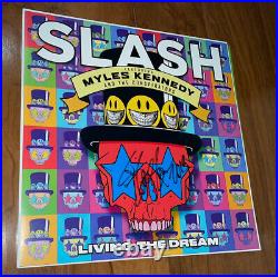 Slash Signed Vinyl Album Living The Dream Guns N Roses Myles Kennedy
