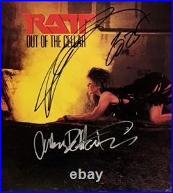 Stephen Pearcy & Warren Dimartini Ratt Signed Autograph Vinyl Album Lp +jsa Coa