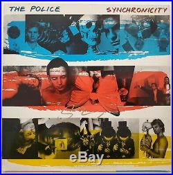 Sting Signed The Police Synchronicity Vinyl Record Album LP LEGEND RAD