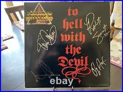 Stryper Signed Autograph Record Album Vinyl To Hell With The Devil SWEET Gaines