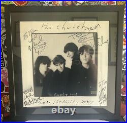 THE CHURCH Under The Milky Way 12 VINYL ALBUM AUTOGRAPHED SIGNED FRAMED