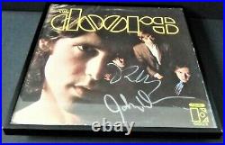 THE DOORS Band SIGNED + FRAMED Self Titled Vinyl Record Album PROOF