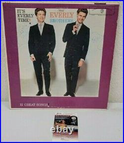 THE EVERLY BROTHERS Signed Vinyl Record Album jacket DON PHIL Bye Bye Love JSA