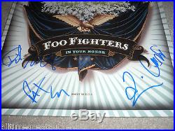 THE FOO FIGHTERS BAND SIGNED'IN YOUR HONOR' ALBUM VINYL LP WithCOA DAVE GROHL X5