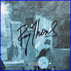 THE MOODY BLUES Band SIGNED Long Distance Voyager Vinyl Album LP COA x4 Framed