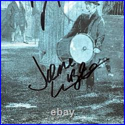 THE MOODY BLUES Band SIGNED Long Distance Voyager Vinyl Album LP COA x4 Framed