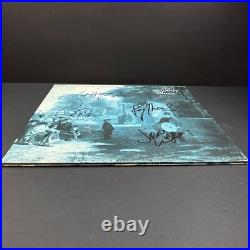 THE MOODY BLUES Band SIGNED Long Distance Voyager Vinyl Album LP COA x4 Framed