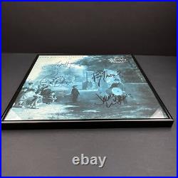 THE MOODY BLUES Band SIGNED Long Distance Voyager Vinyl Album LP COA x4 Framed
