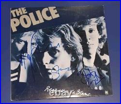 THE POLICE Band REGGATTA DE BLANC Autographed Signed Vinyl Album Epperson REAL