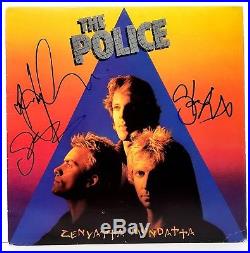 THE POLICE Sting +2 Signed Autographed ZENYATTA MONDATTA Album Vinyl JSA