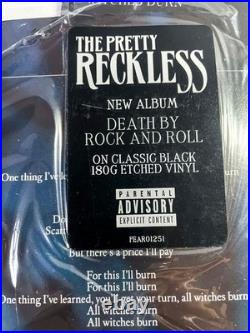 Taylor Momsen Signed PRETTY RECKLESS DEATH BY ROCK & ROLL Vinyl Album PROOF JSA