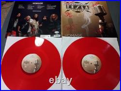 Tesla Homage 2LP Red Vinyl Signed Gatefold Album Autographed By 5 Members JSA