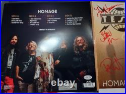 Tesla Homage 2LP Red Vinyl Signed Gatefold Album Autographed By 5 Members JSA