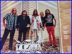 Tesla Homage 2LP Red Vinyl Signed Gatefold Album Autographed By 5 Members JSA