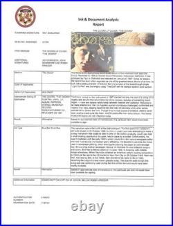 The Doors Debut Album Signed All 4 Morrison Manzarek Krieger Densmore