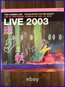 The Flaming Lips' Signed Vinyl Album'Live 2003''Wayne Coyne' & Steven PROOF