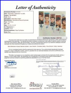 The Go-Go's SIGNED Talk Show Vinyl Record Album JSA LOA Autographed Carlisle +4