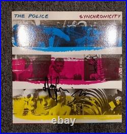 The Police Sting Summers Copeland Signed Autographed Synchronicity Vinyl Album