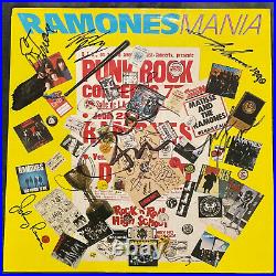 The Ramones Group all 6 with Joey Signed Autographed Vinyl Album LP Beckett BAS