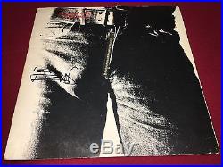 The Rolling Stones Signed Sticky Fingers Lp Album Vinyl Keith Richards Proof