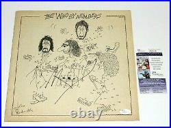 The Who Pete Townshend Signed'by Numbers' Album Vinyl Record Lp Jsa Coa Band