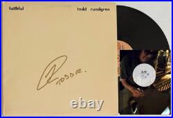 Todd Rundgren Signed Faithful Vinyl Record Album Lp Exact Proof Jsa Coa