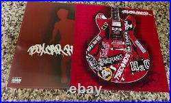 Tom Delonge Signed Boxcar Racer Poster & LP Vinyl Album Blink-182 Auto