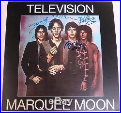 Tom Verlaine TELEVISION Signed Autograph Marquee Moon Album Vinyl Record LP x4