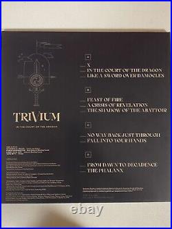 Trivium Band Autographed Signed Court Of Dragon Vinyl Album Jsa Coa # Ac26751