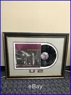 U2 Bono & Larry Mullen Signed The Unforgettable Fire Vinyl Album Custom Framed