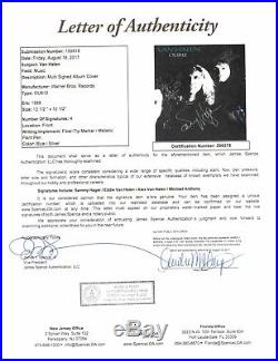 Van Halen Band Signed Autograph Record Album OU812 JSA Vinyl Record Eddie Alex